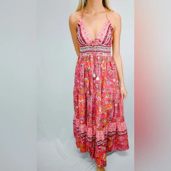 Free People Real Love Maxi Dress - Meadow Combo - Picture 2 of 11